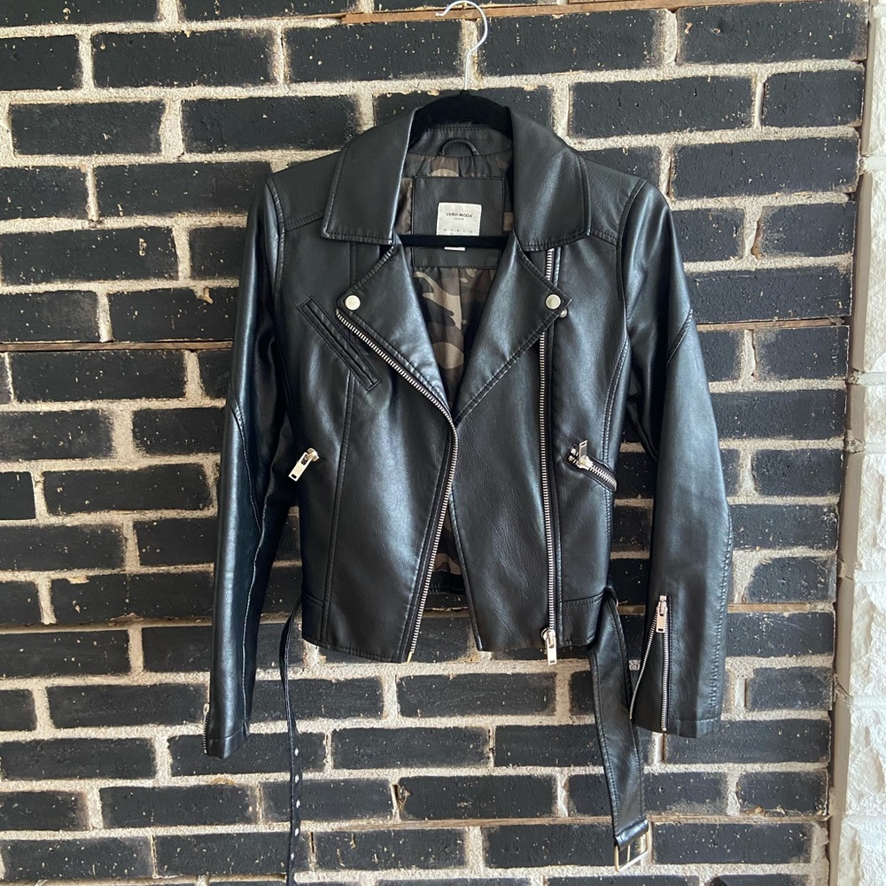 Vero Moda Faux Leather Moto Jacket